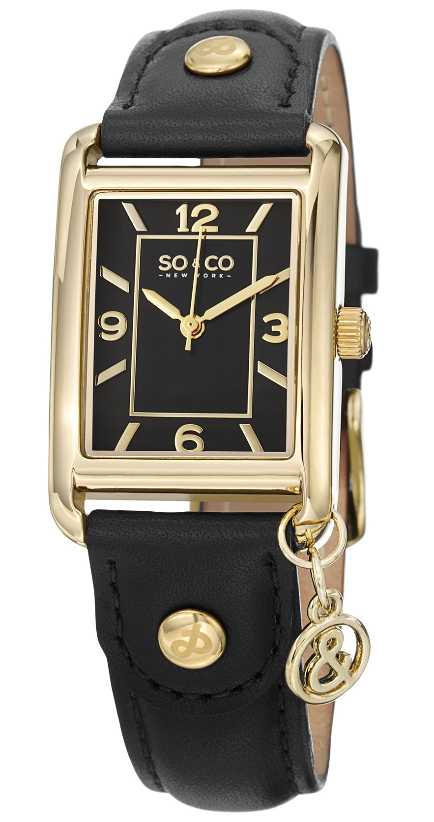 So & Co New York Madison Naisten kello 5024.2 Musta/Nahka