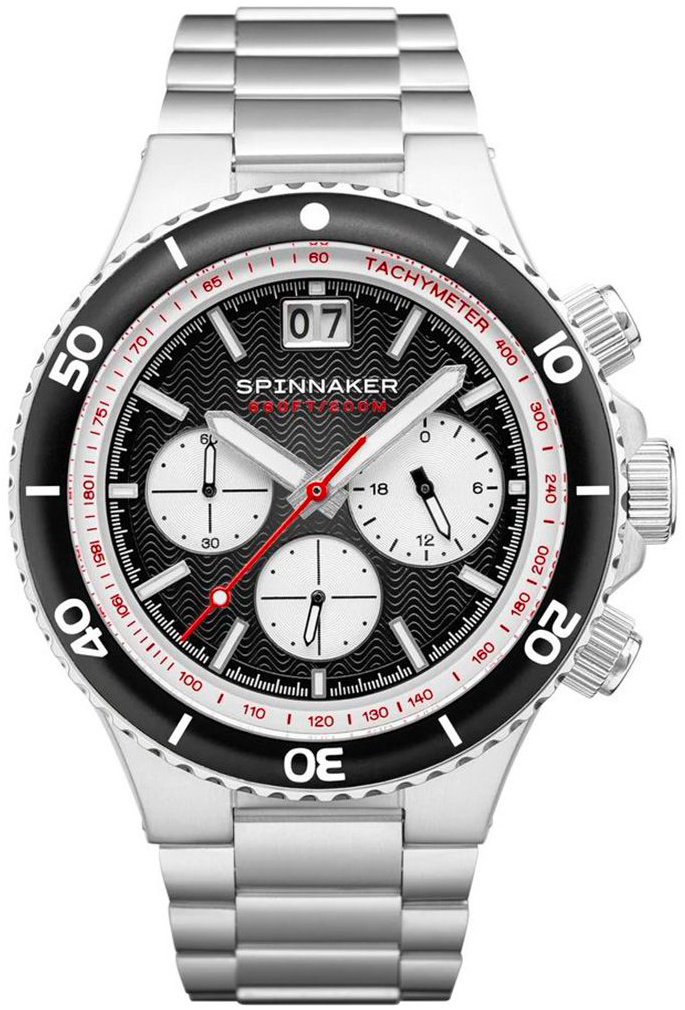 Spinnaker 99999 Miesten kello SP-5086-11 Musta/Teräs Ø43 mm