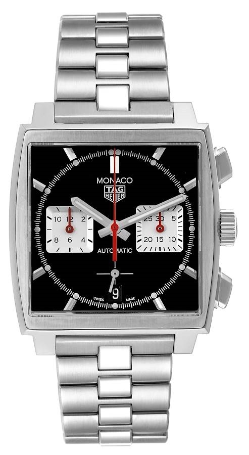 TAG Heuer Miesten kello CBL2113.BA0644 Monaco Musta/Teräs