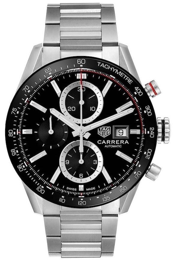 TAG Heuer Miesten kello CBM2110.BA0651 Carrera Musta/Teräs Ø41 mm