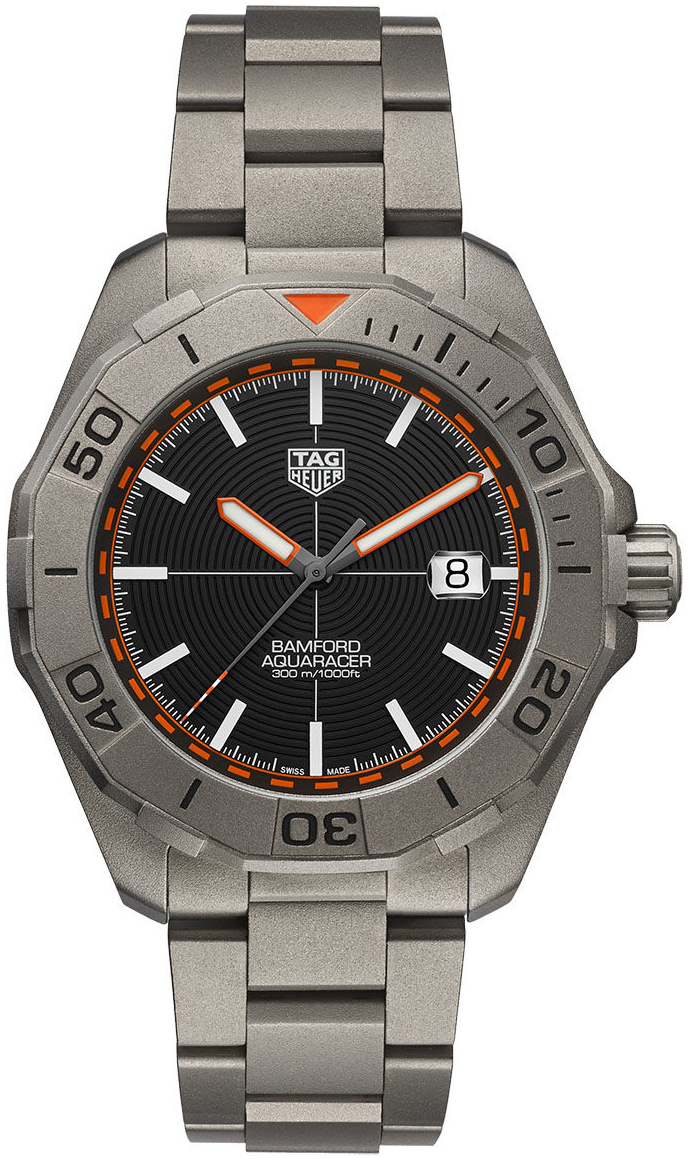 TAG Heuer Miesten kello WAY208F.BF0638 Aquaracer Musta/Titaani Ø43 mm