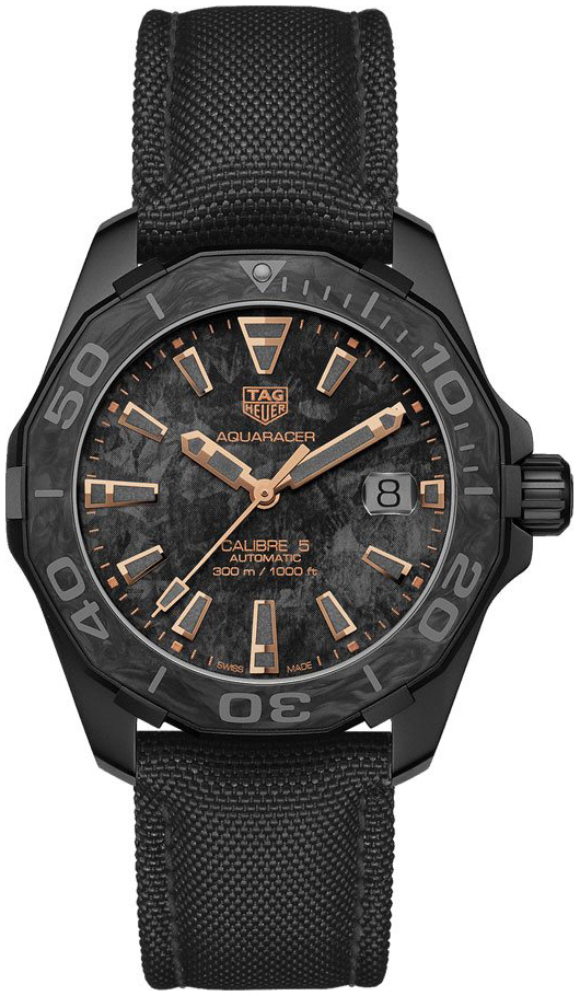 TAG Heuer Miesten kello WBD218A.FC6445 Aquaracer Harmaa/Nahka Ø41 mm