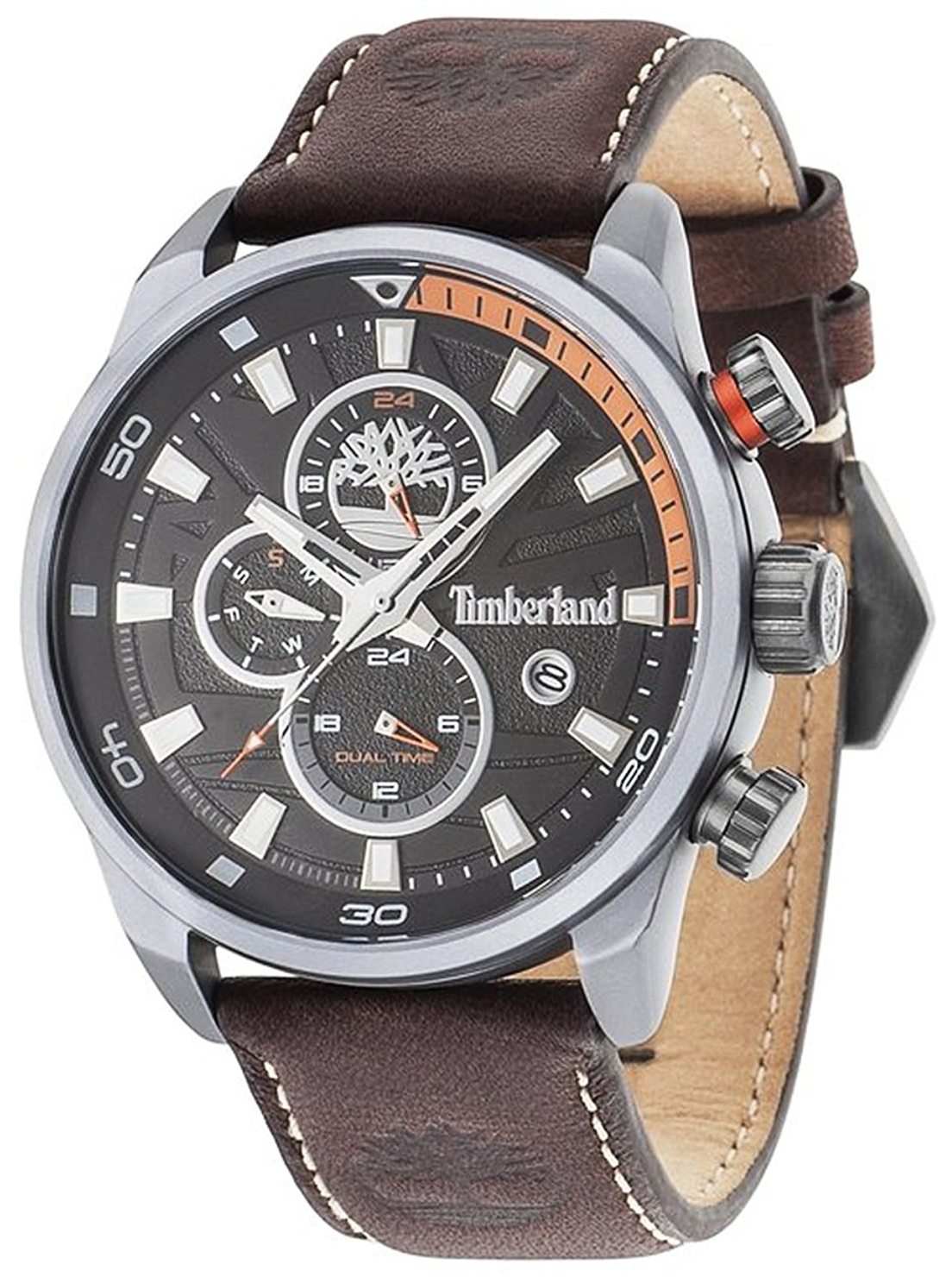 Timberland Miesten kello 14816JLU/02A Henniker Musta/Nahka Ø46 mm