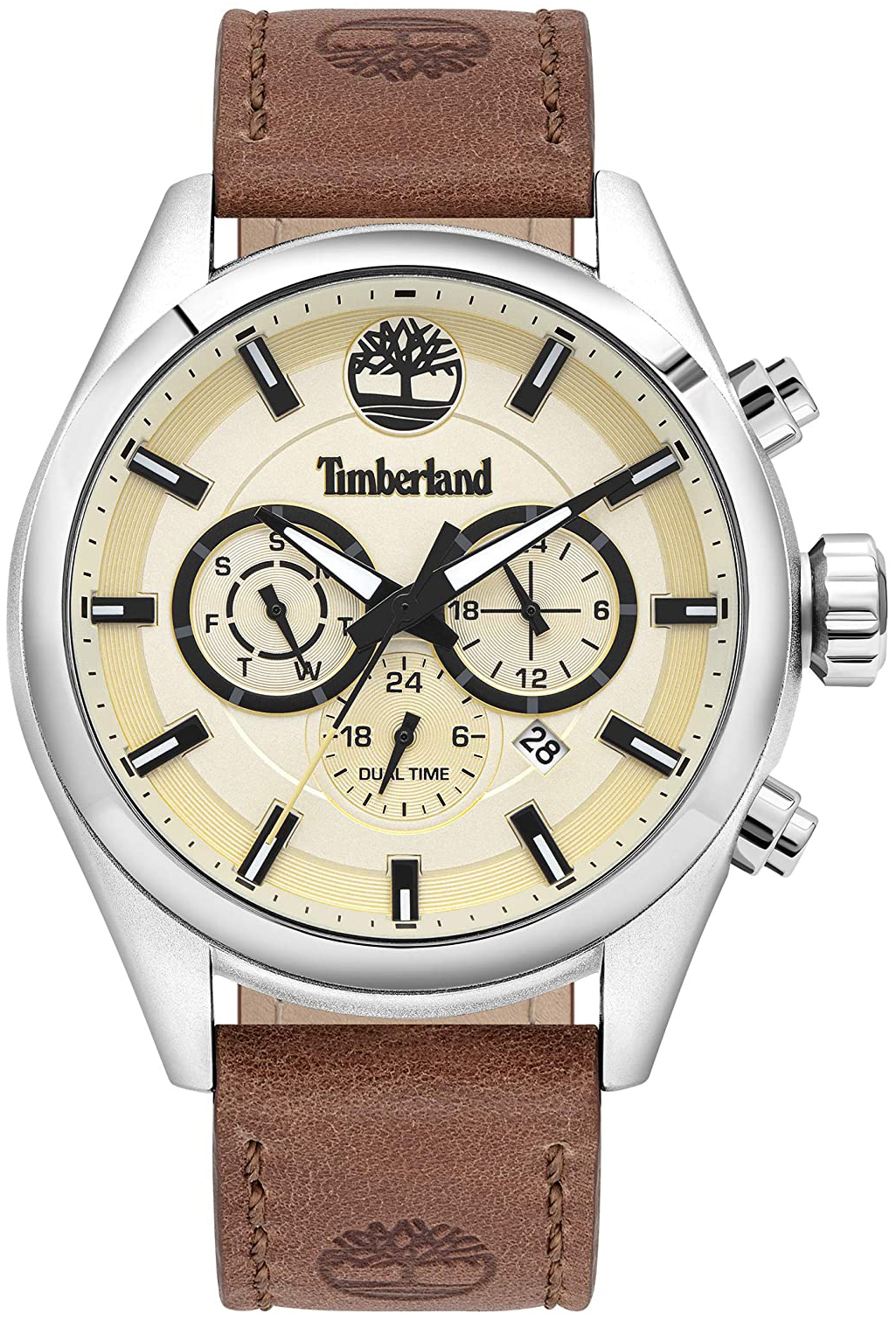 Timberland 99999 Miesten kello TBL16062JYS.14 Beige/Nahka Ø45 mm