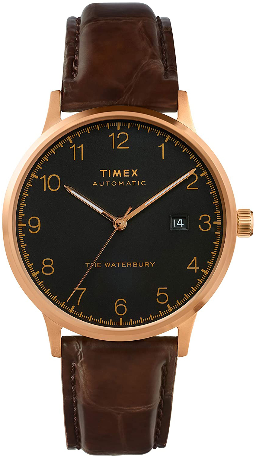 Timex The Waterbury Miesten kello TW2T70100 Musta/Nahka Ø40 mm