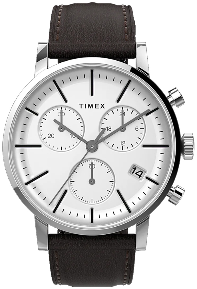 Timex TW2V36600 Midtown Valkoinen/Nahka Ø40 mm