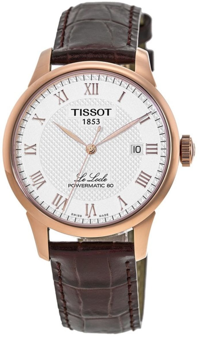 Tissot Miesten kello T006.407.36.033.00 Le Locle Hopea/Nahka Ø39 mm