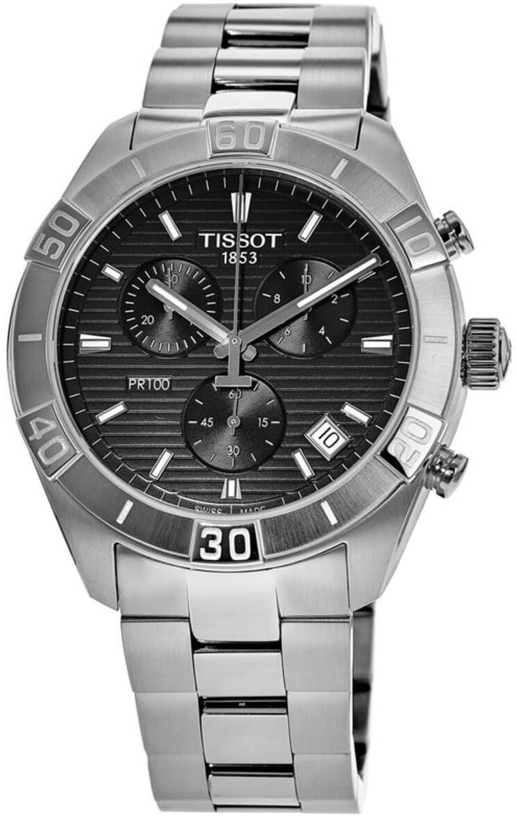 Tissot Miesten kello T101.617.11.051.00 Pr 100 Musta/Teräs Ø44 mm