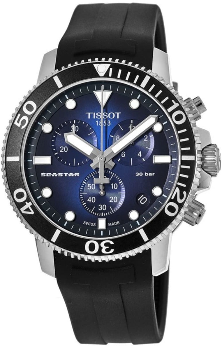 Tissot Miesten kello T120.417.17.041.00 Seastar 1000 Sininen/Kumi