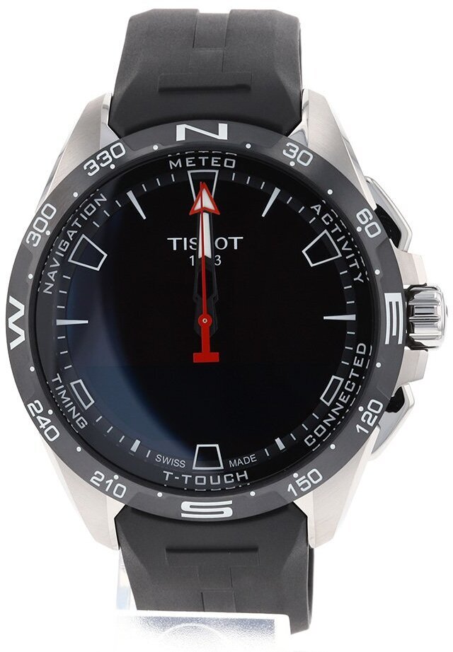 Tissot Miesten kello T121.420.47.051.00 T-Touch Musta/Kumi Ø47.5 mm