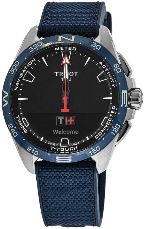 Tissot Miesten kello T121.420.47.051.06 T-Touch Musta/Kumi Ø47.5 mm