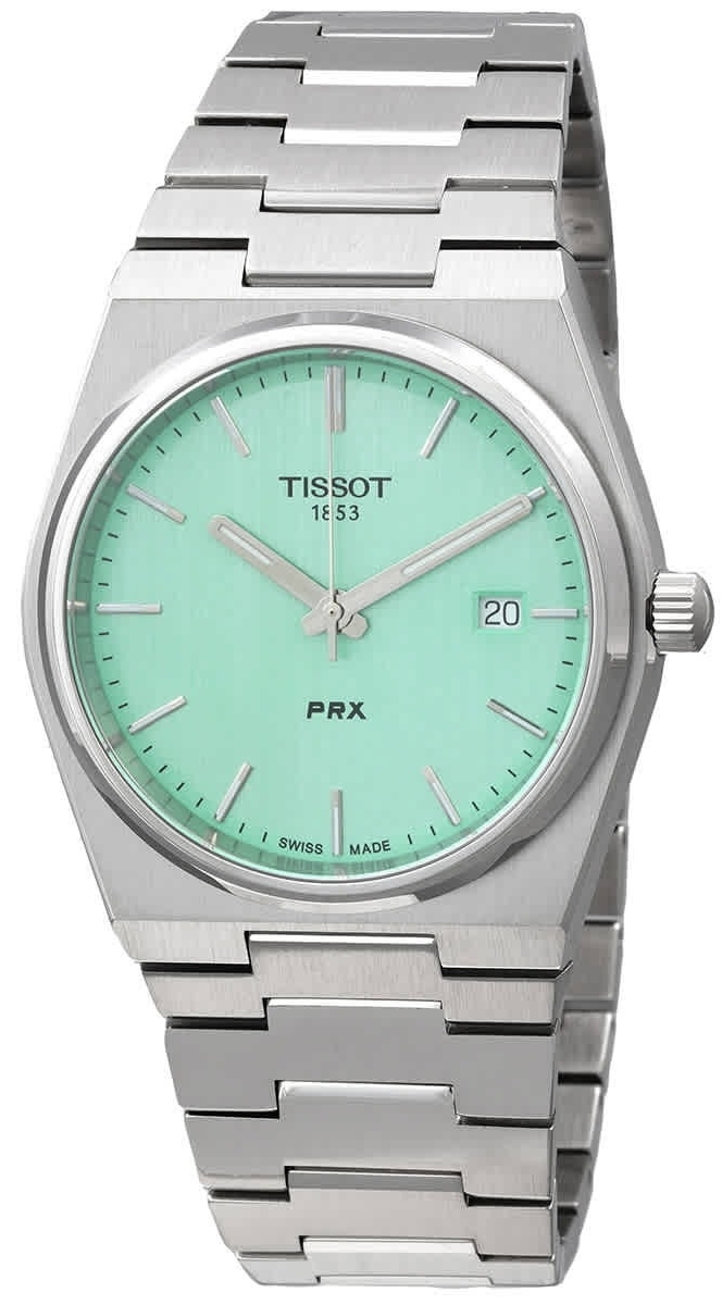 Tissot Miesten kello T137.410.11.091.01 PRX Vihreä/Teräs Ø40 mm