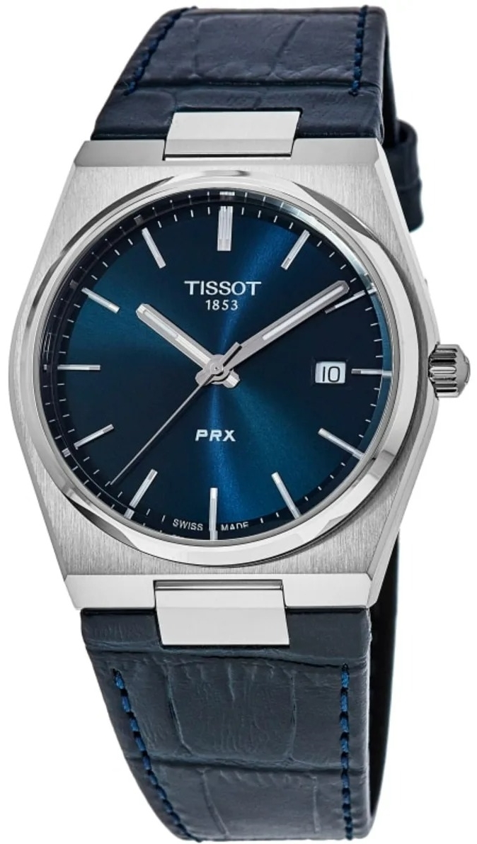 Tissot Miesten kello T137.410.16.041.00 Prx Sininen/Nahka Ø40 mm