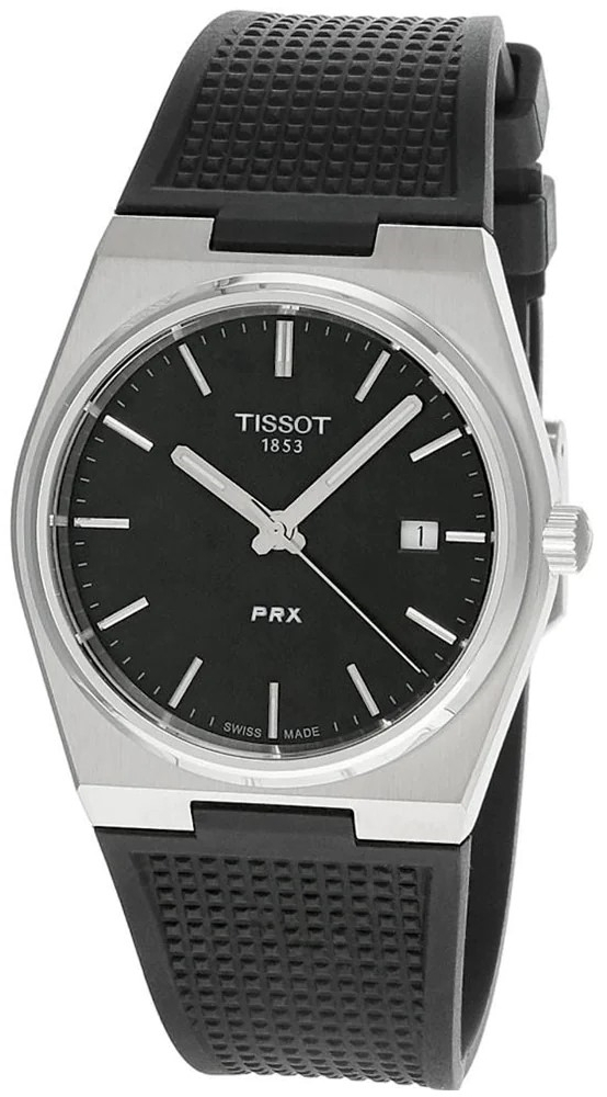 Tissot Miesten kello T137.410.17.051.00 PRX Musta/Kumi Ø40 mm