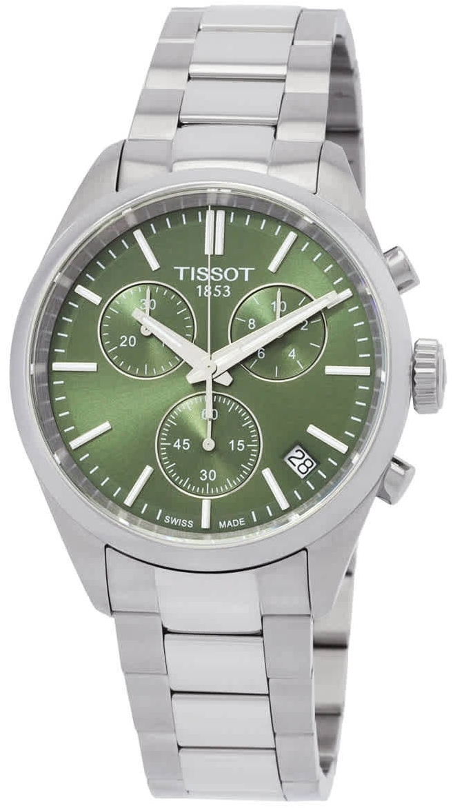 Tissot Miesten kello T150.417.11.091.00 Pr 100 Vihreä/Teräs Ø40 mm