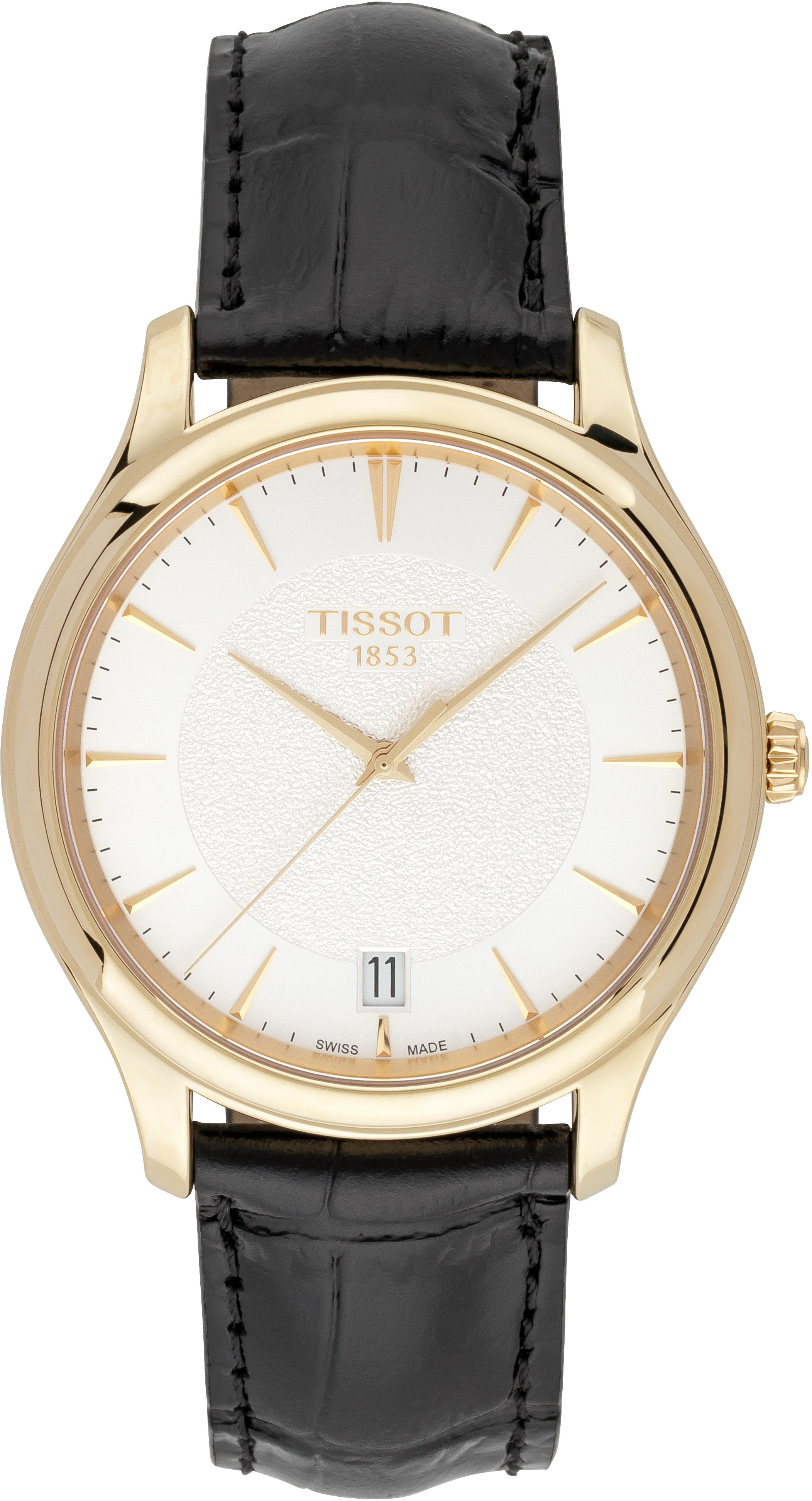 Tissot Miesten kello T924.410.16.031.00 T-Gold Hopea/Nahka Ø40 mm