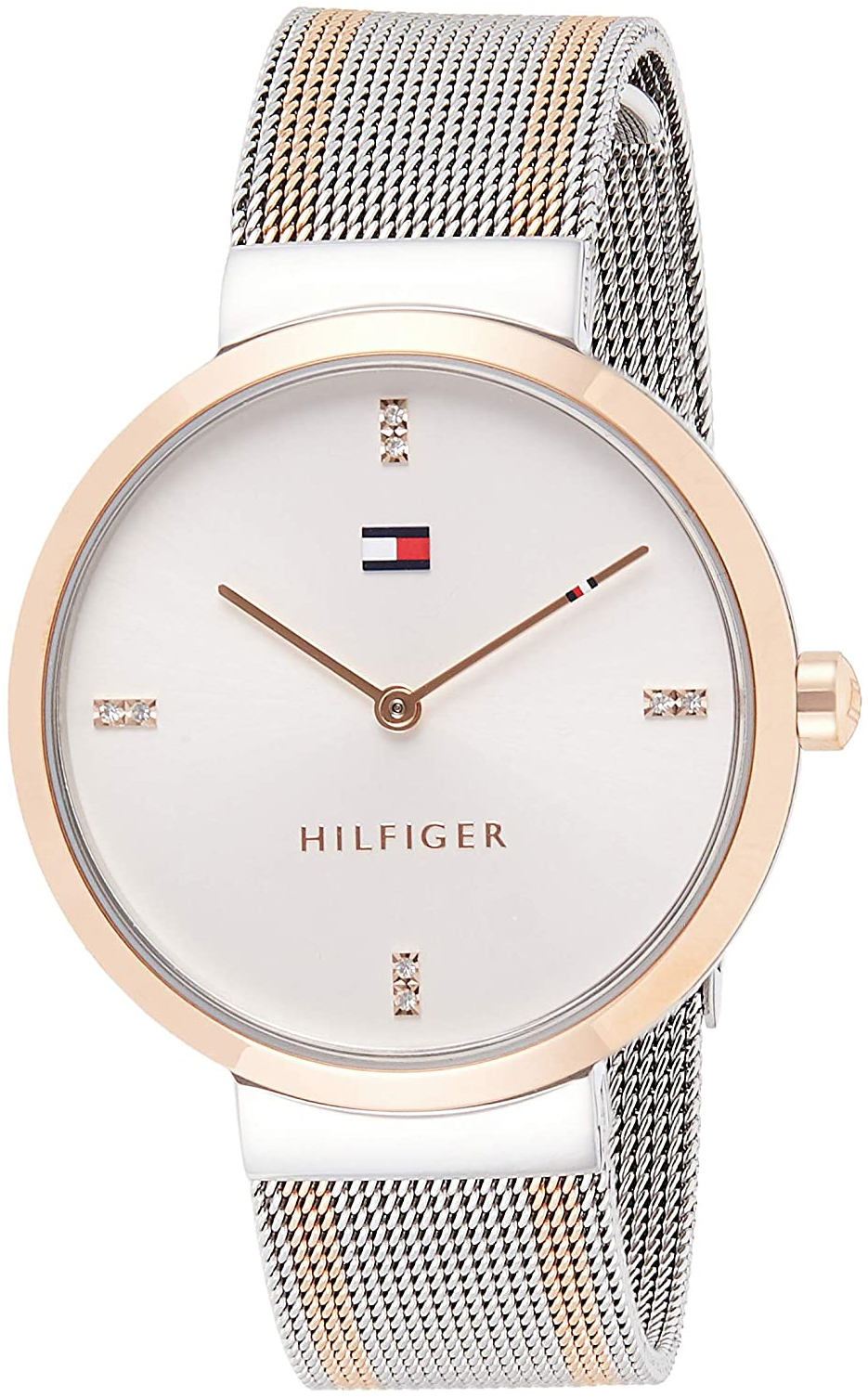 Tommy Hilfiger 99999 Naisten kello 1782221 Hopea/Punakultasävyinen