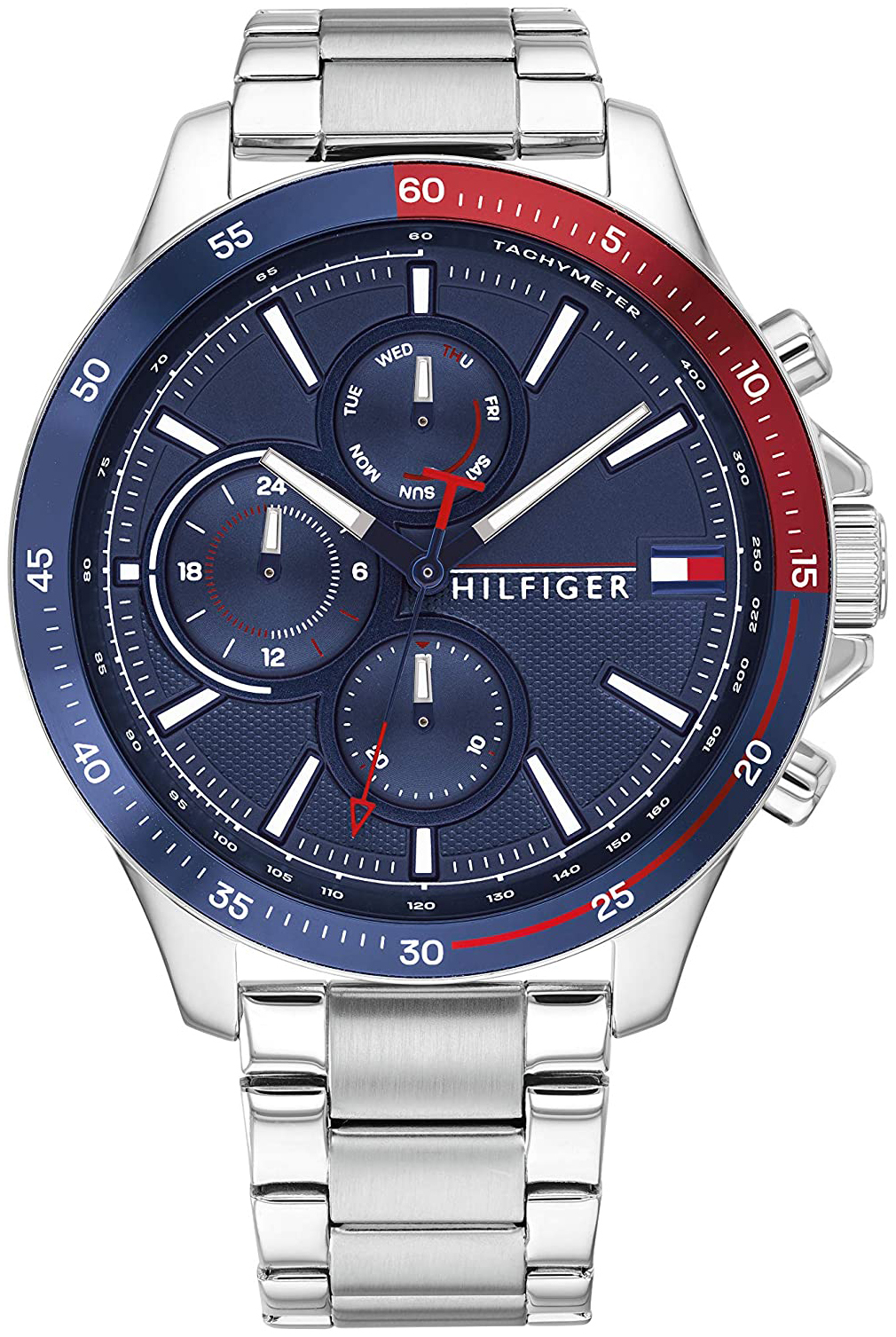 Tommy Hilfiger Miesten kello 1791718 Sininen/Teräs Ø46 mm