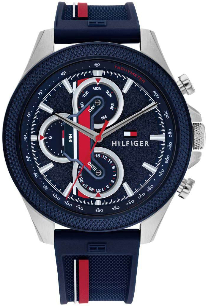 Tommy Hilfiger Miesten kello 1792083 Clark Sininen/Kumi Ø46 mm