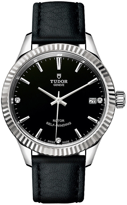 Tudor 12310-0025 Style Musta/Nahka Ø34 mm