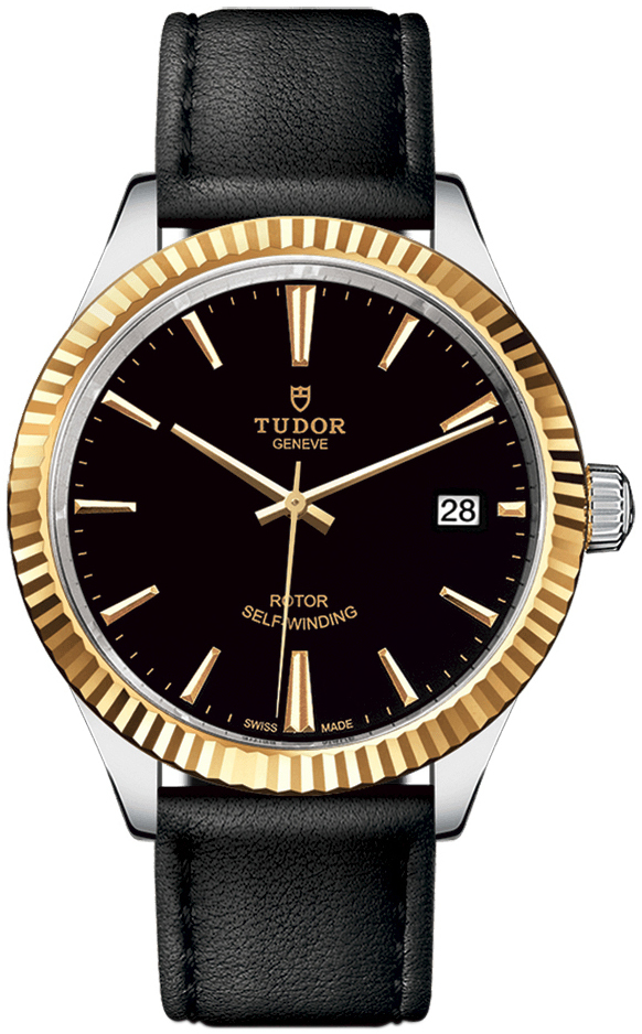 Tudor 12513-0019 Style Musta/Nahka Ø38 mm