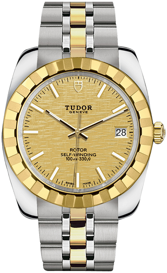 Tudor Classic Date 21013-0008 Kullattu/Kullansävytetty teräs Ø38 mm