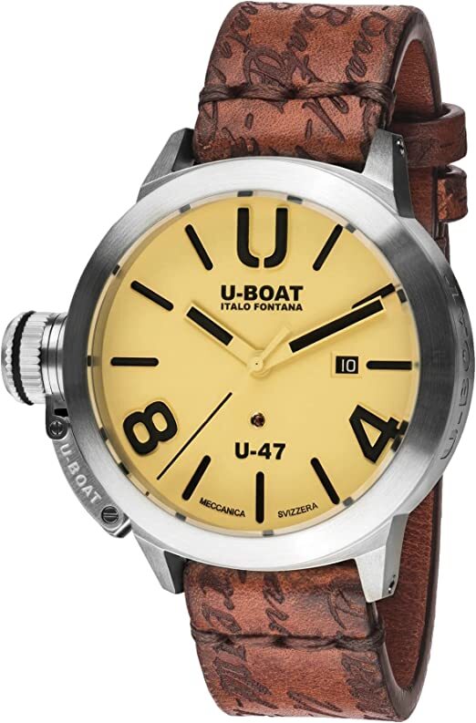 U-Boat Miesten kello 8106 Classico Beige/Nahka Ø47 mm