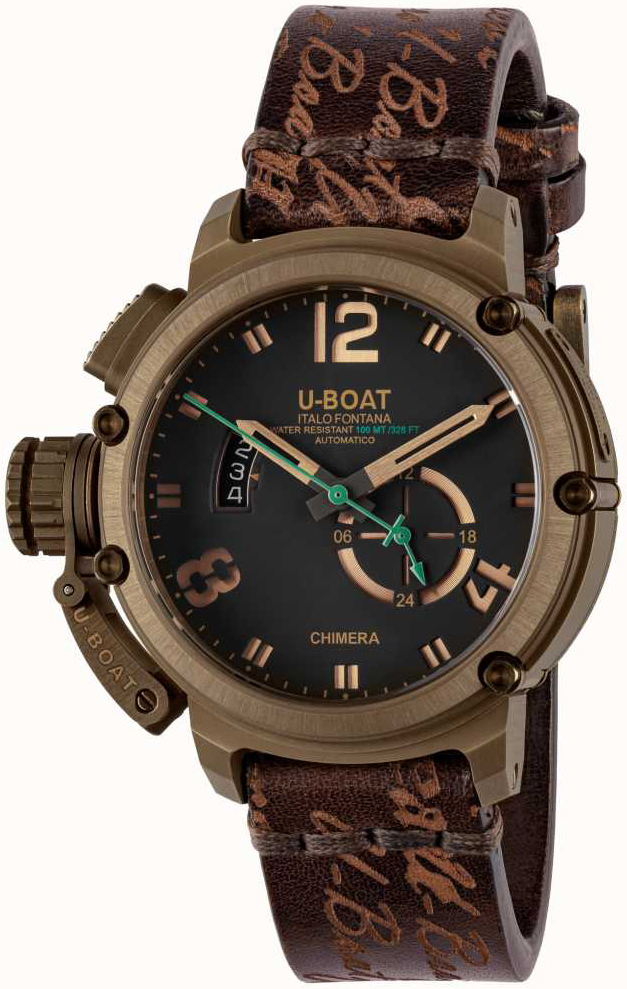 U-Boat Miesten kello 8527 Chimera Musta/Nahka Ø46 mm