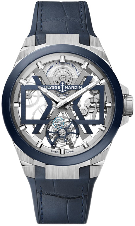 Ulysse Nardin Miesten kello 1723-400-03 Blast Luurankokello/Kumi Ø45