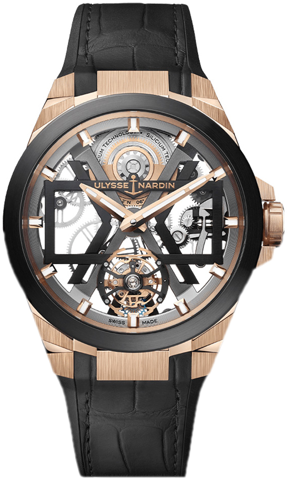 Ulysse Nardin Miesten kello 1725-400-02 Blast Luurankokello/Kumi Ø45