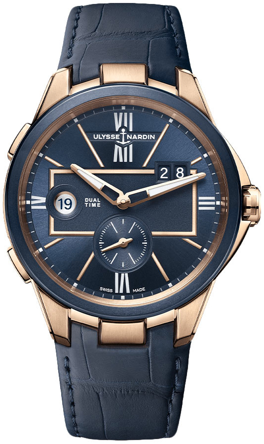 Ulysse Nardin Miesten kello 242-20-43 Blast Sininen/Nahka Ø42 mm