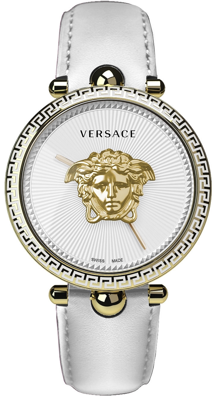 Versace VECO02022 Palazzo Valkoinen/Nahka Ø39 mm