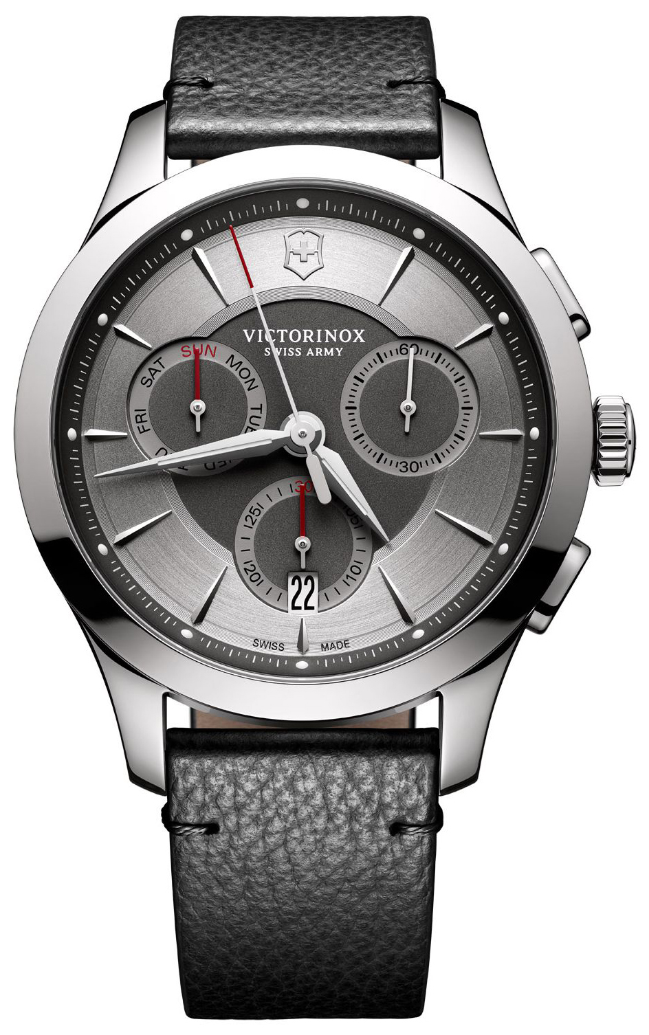 Victorinox Alliance Miesten kello 241748 Harmaa/Nahka Ø44 mm