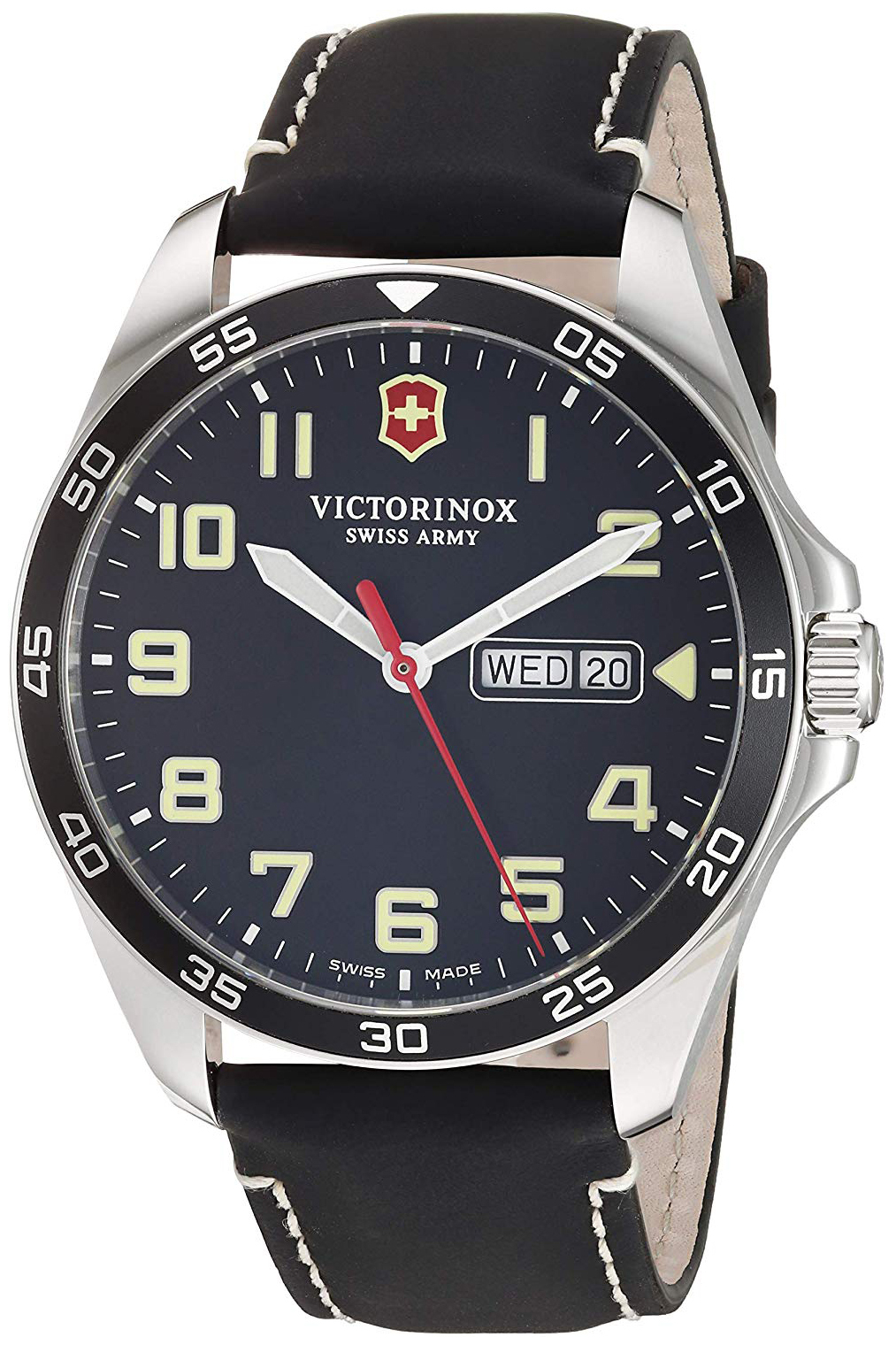 Victorinox Miesten kello 241846 Musta/Nahka Ø42 mm