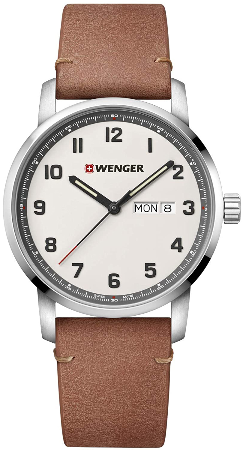 Wenger 99999 Miesten kello 01.1541.117 Beige/Nahka Ø42 mm